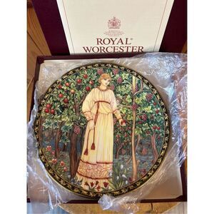 Vintage Royal Worcester Past Times Bone China Plate, The Orchard - Summer’ (8393
